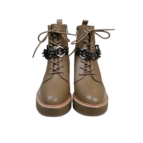 Vince Camuto Womens 8.5 Keltana Leather Combat Boot NEW - Picture 3 of 11